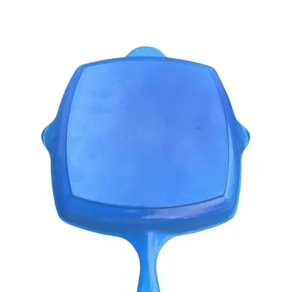 Le Crueset #26 BLUE ENAMELED CAST IRON GRILL PAN SKILLET FRANCE. - Picture 5 of 6